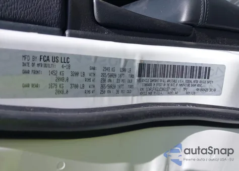 2018 Jeep Grand Cherokee Altitude 4X4 z USA, uszkodzony, nr VIN 1C4RJFAG2JC303137